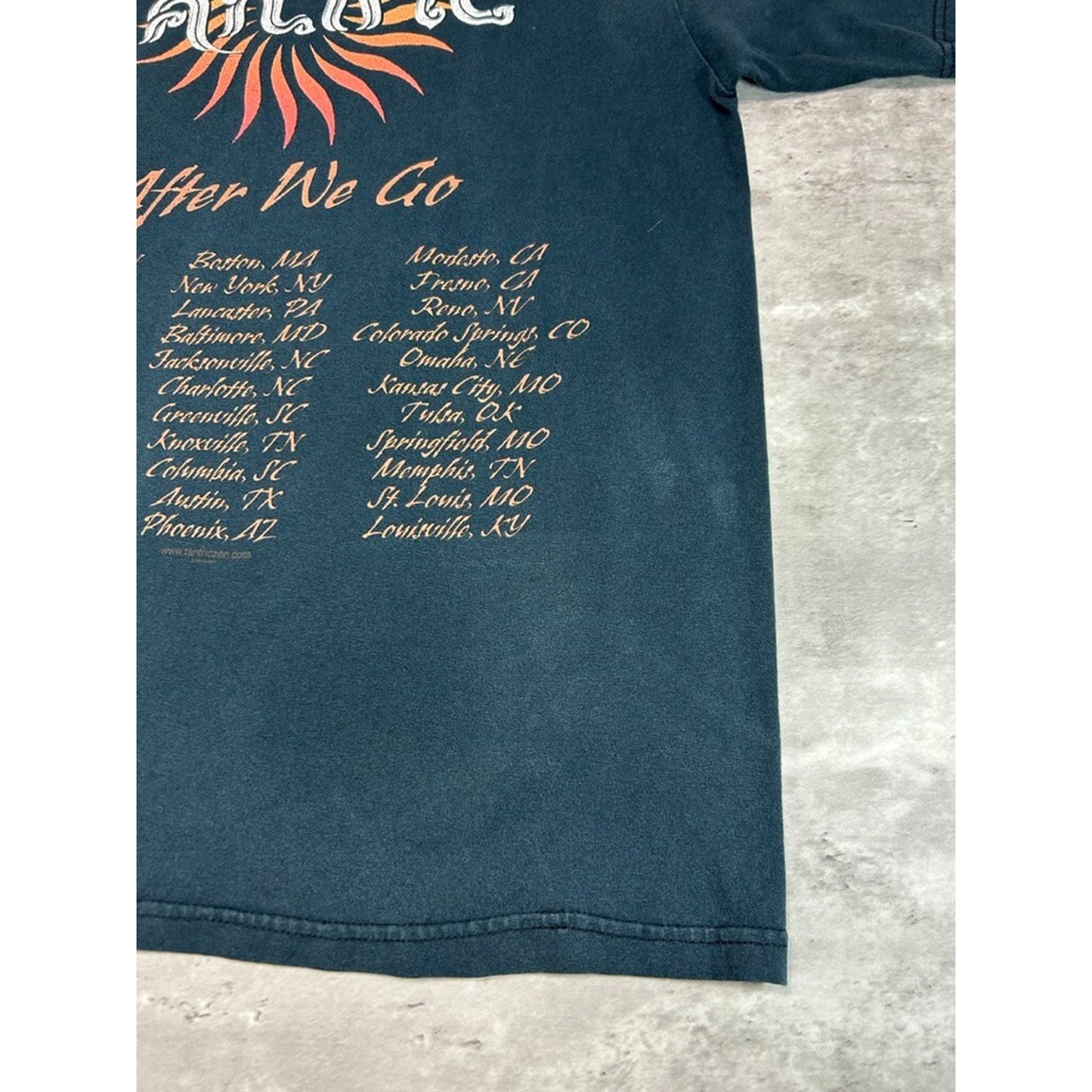 Vintage 2000s Tantric After We Go Tour Rock Music Band T-Shirt Size Medium Black