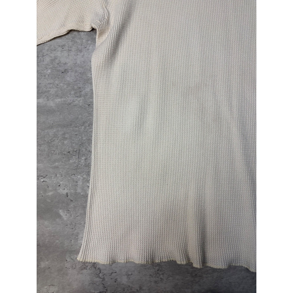 Vintage 1980s Remington Waffle Print Thermal Long Sleeve T-Shirt Size XL