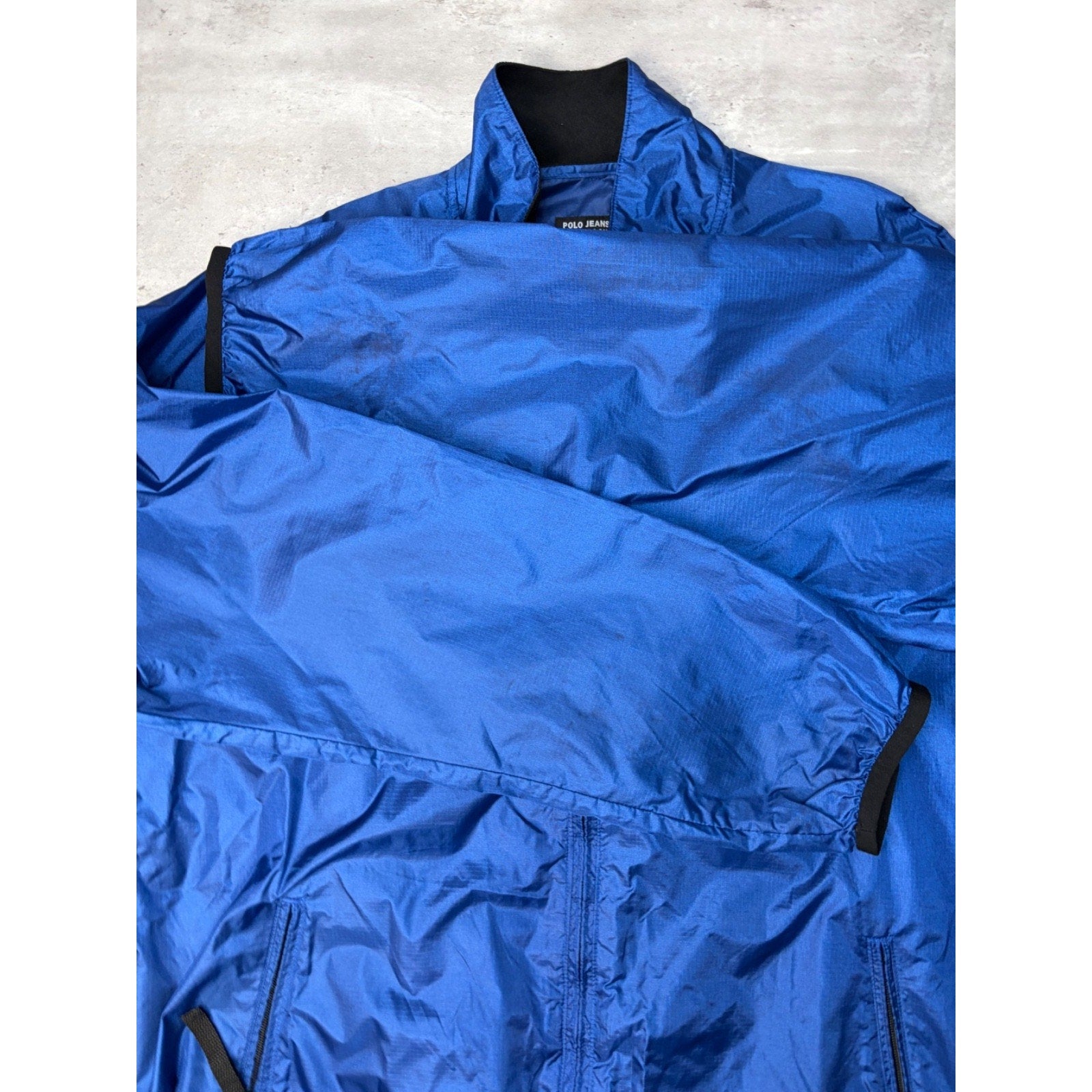 Vintage Polo Ralph Lauren Embroidered Logo Full Zip Windbreaker Jacket Size XL