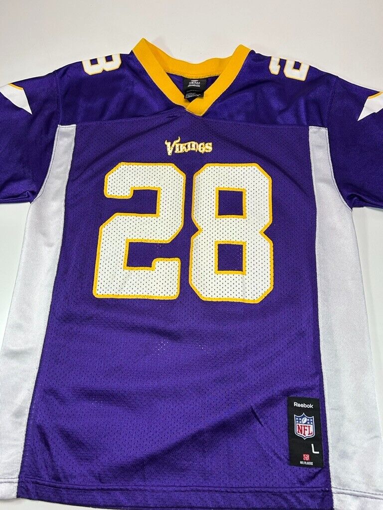 Adrian Peterson #28 Minnesota Vikings NFL Reebok Football Jersey SzYOUTH Large