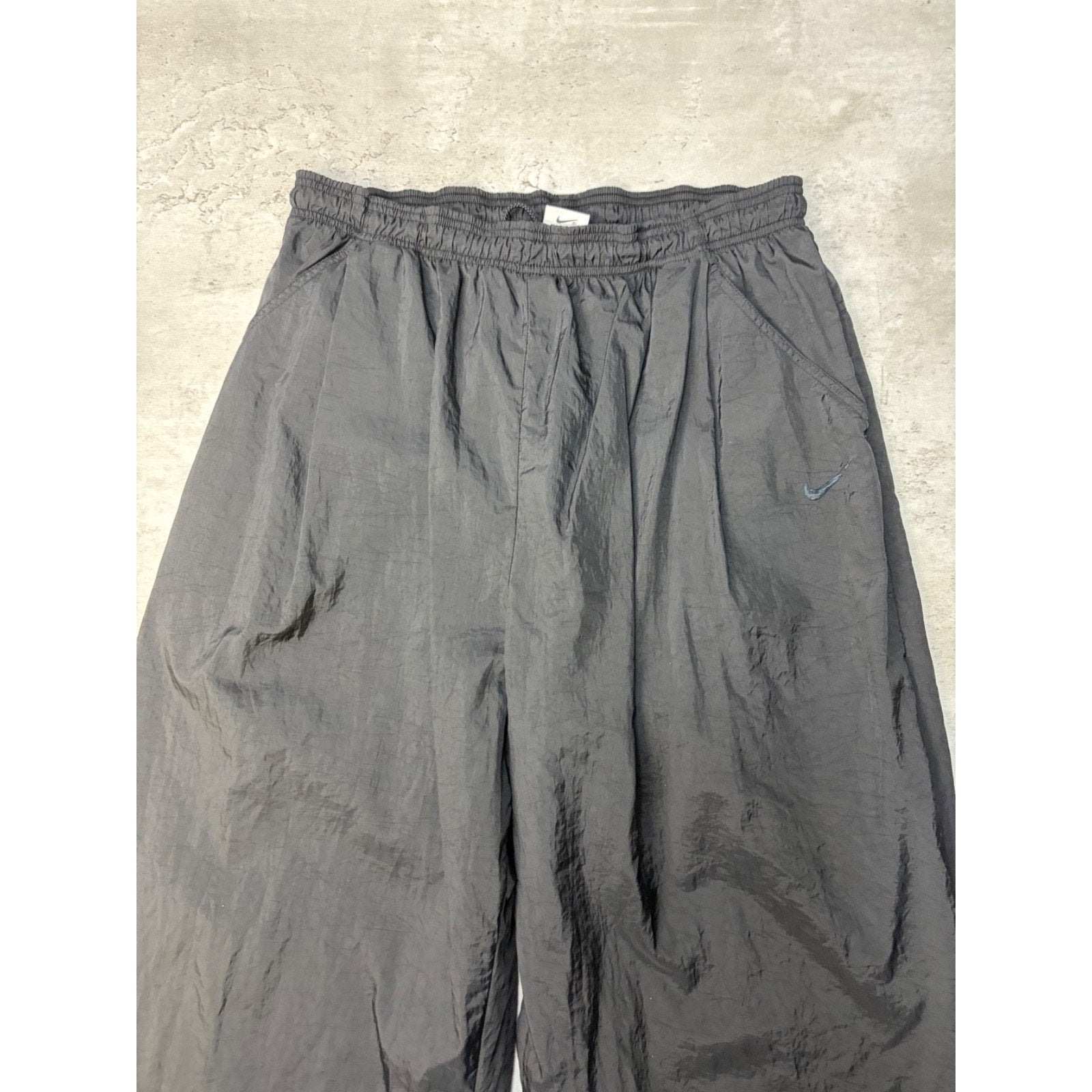 Vintage 90s Nike Tonal Embroidered Swoosh Nylon Track Pants Size 2XL