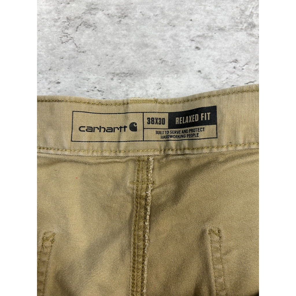Carhartt Canvas Workwear Five Pocket Pants Size 38 Beige