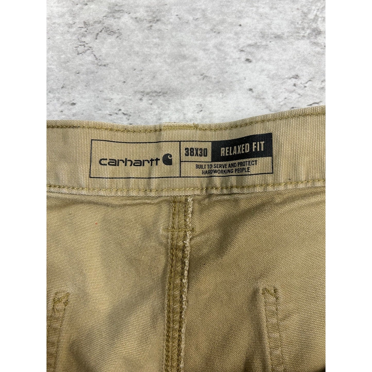 Carhartt Canvas Workwear Five Pocket Pants Size 38 Beige