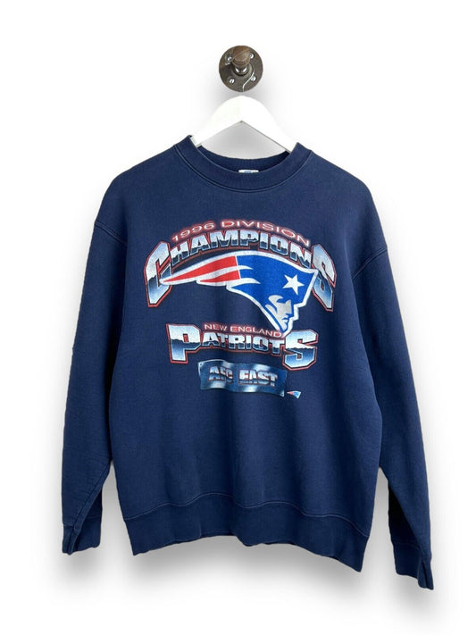 VTG 1996 New England Patriots NFL AFC Division Champs Starter Sweatshirt Sz L