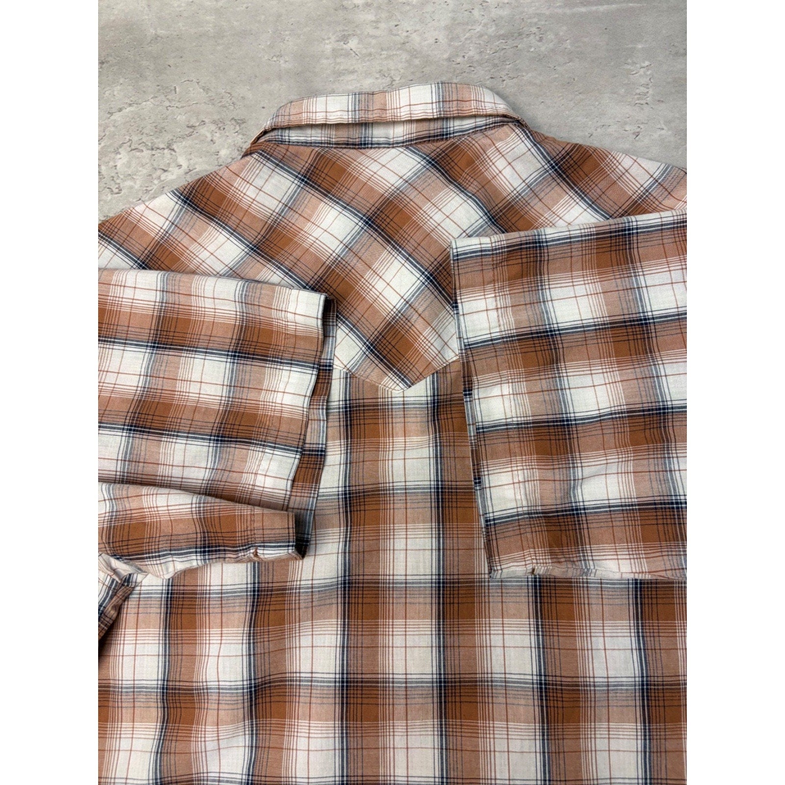 VTG 90s Wrangler Western Pearl Snap Reworked Cropped Button Up Shirt Sz Large