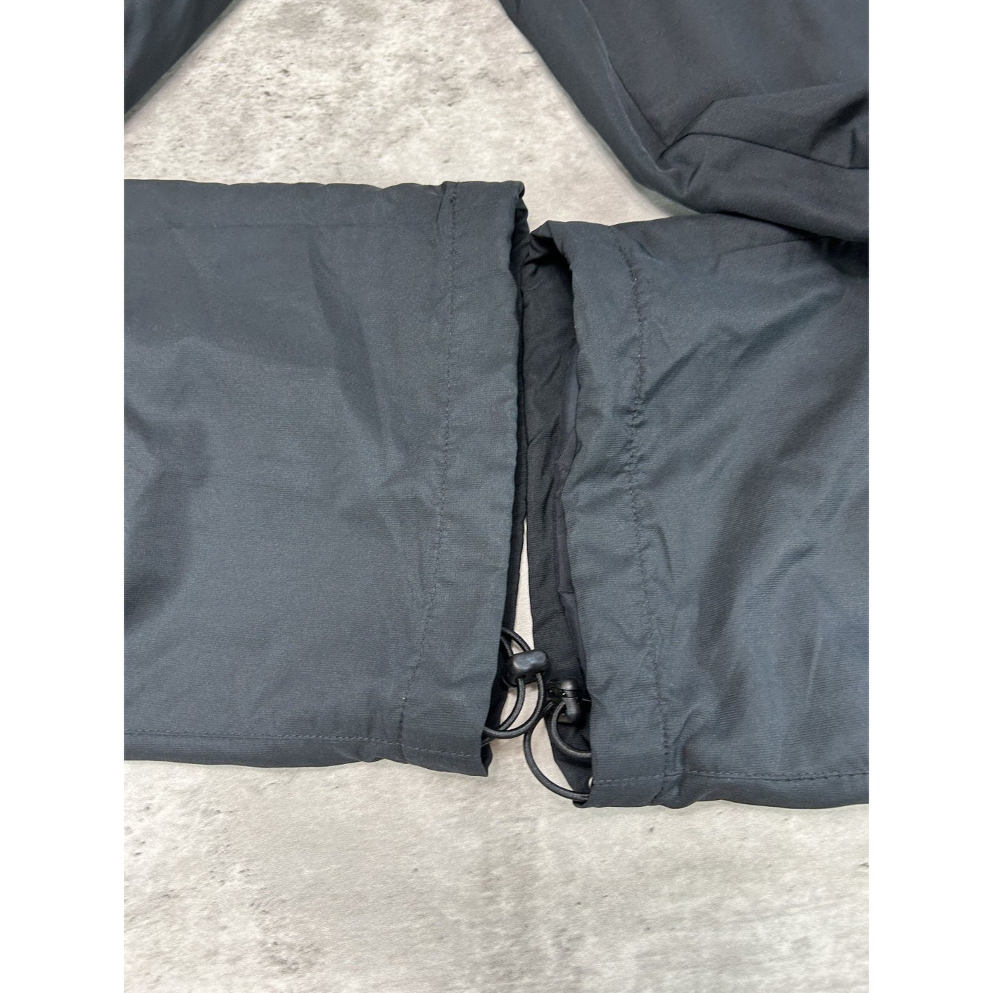 Vintage 2000s Nike Embroidered Swoosh Nylon Track Pants Size Large Black