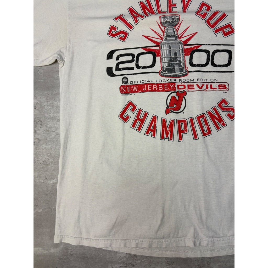 Vintage 2000 New Jersey Devils NHL Stanley Cup Champs T-Shirt Size XL