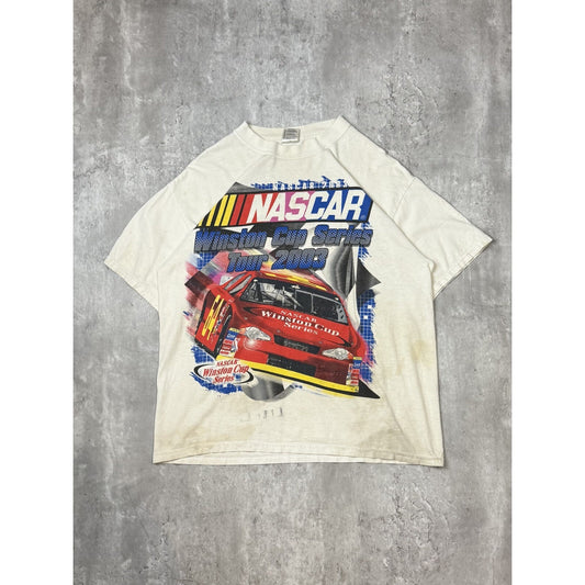 Vintage 2003 Nascar Winston Cup Series Racing Graphic T-Shirt Size Large