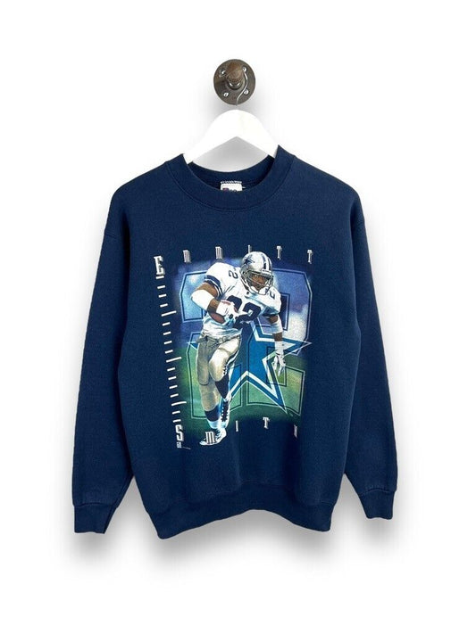 Vtg 1995 Emmitt Smith #22 Dallas Cowboys NFL Player Graphic Sweatshirt Sz Medium