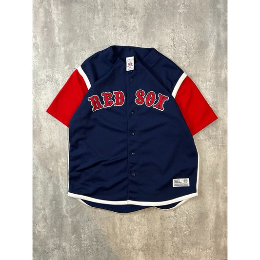 Vintage 2000s Boston Red Sox MLB Stitched Baseball Jersey Size Large