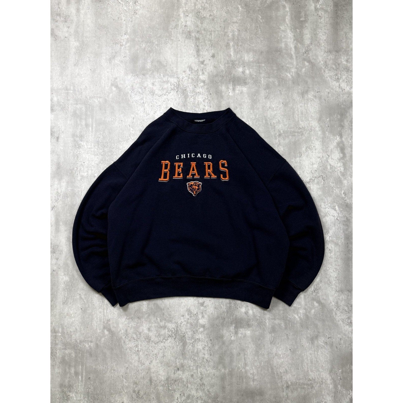 Vintage 90s Chicago Bears NFL Embroidered Logo Spellout Sweatshirt Size XL
