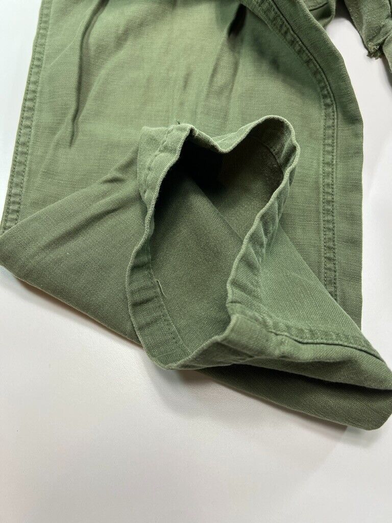 Vintage 80s US Military OG-107 Field Pants Size 30 Green