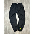 Vintage 90s Adidas Embroidered Patch Tapered Nylon Track Pants Size Small Black