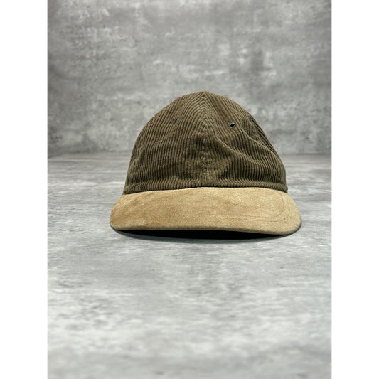 Vintage Blank Corduroy Corduroy Earth Tone Strapback Hat OSFA