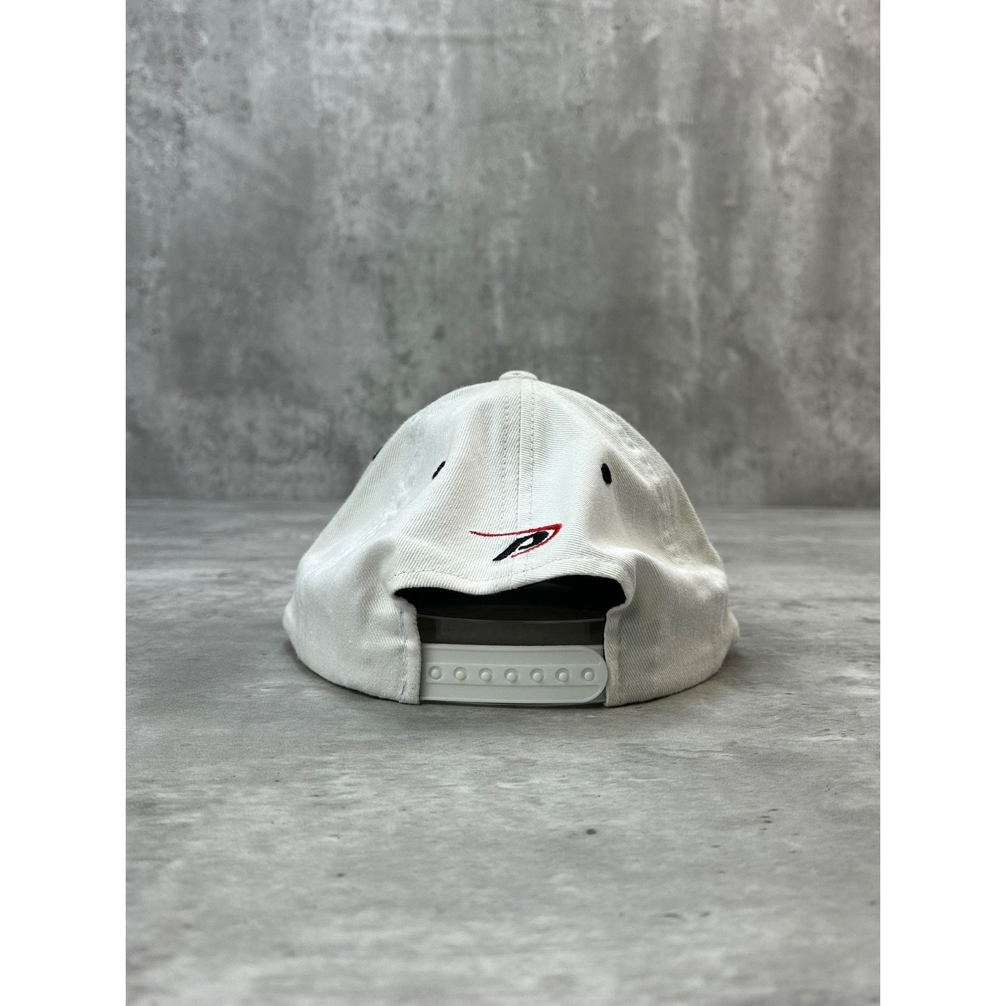 Vintage 90s Buffalo Sabres NHL Embroidered Goat Head Spellout Snapback Hat OSFA