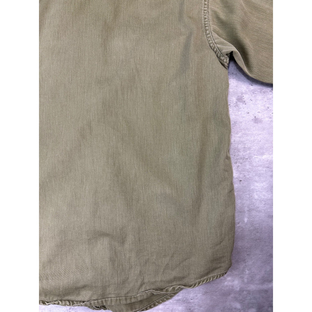 VTG 1950s Boy Scouts Of America Sanforized Patched Button Up Shirt Size Small