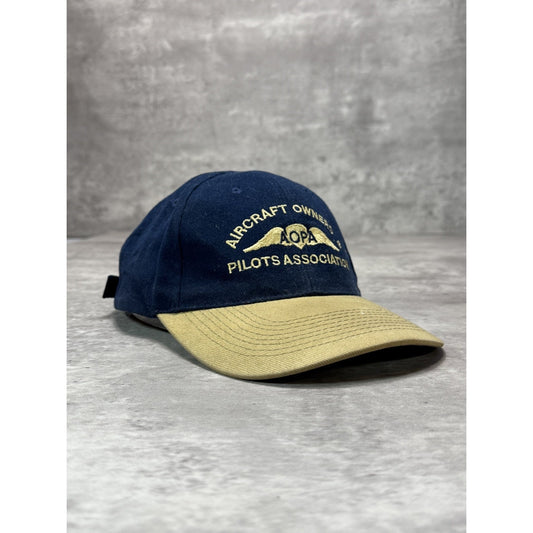 Vintage Aircraft Owners Pilots Association Embroidered Strapback Hat OSFA