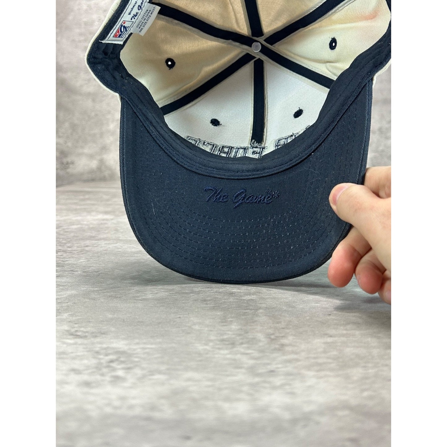 Vintage US Military Air Force Academy Embroidered Spellout Strapback Hat OSFA