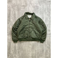 Vintage 80s/90s US Military Insulated Full Zip Pilots Bomber Jacket Size XL