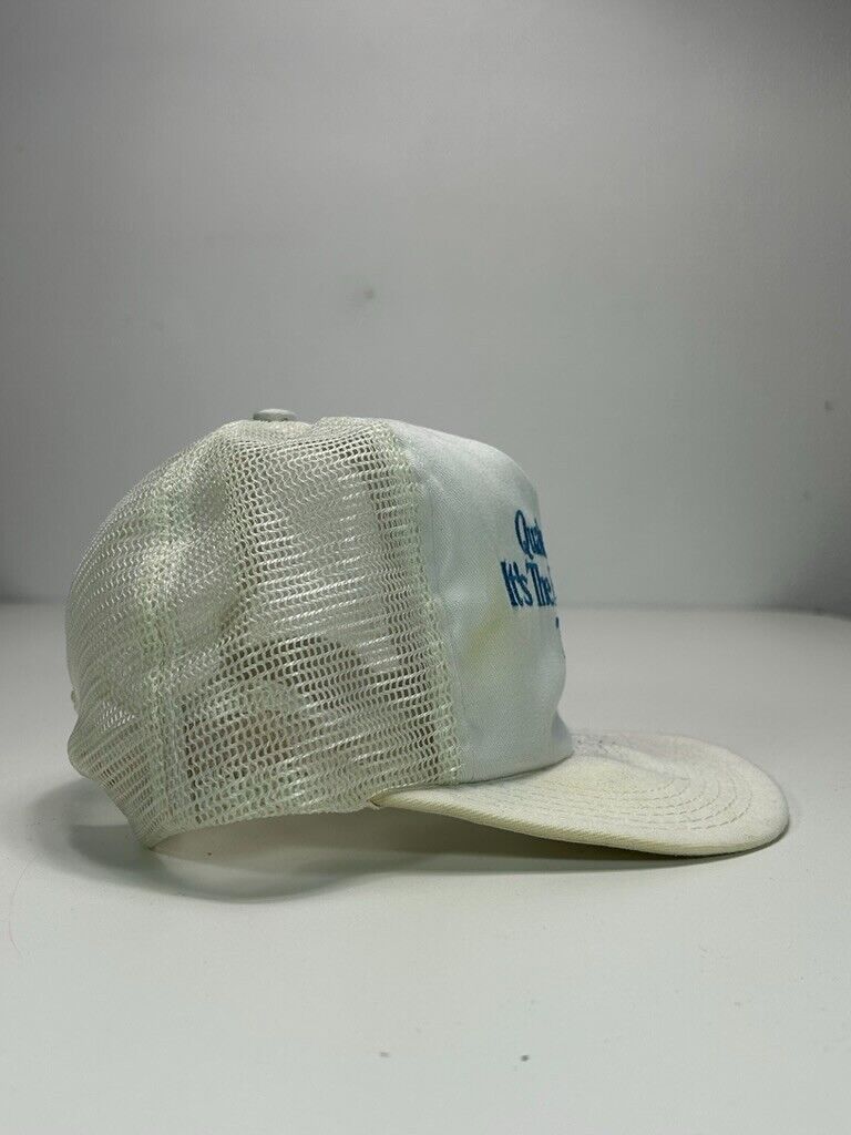 Vintage 90s Quaker Oats Its The Right Thing To Do Slogan Snapback Hat OSFA