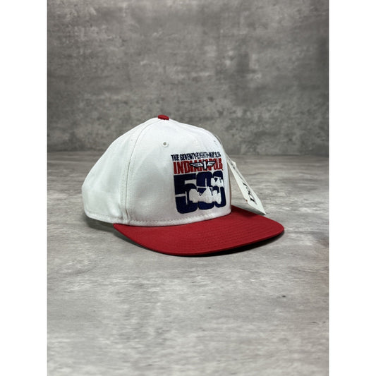 Vintage 90s 78th Indianapolis 500 Embroidered Spellout Nascar Snapback Hat OSFA