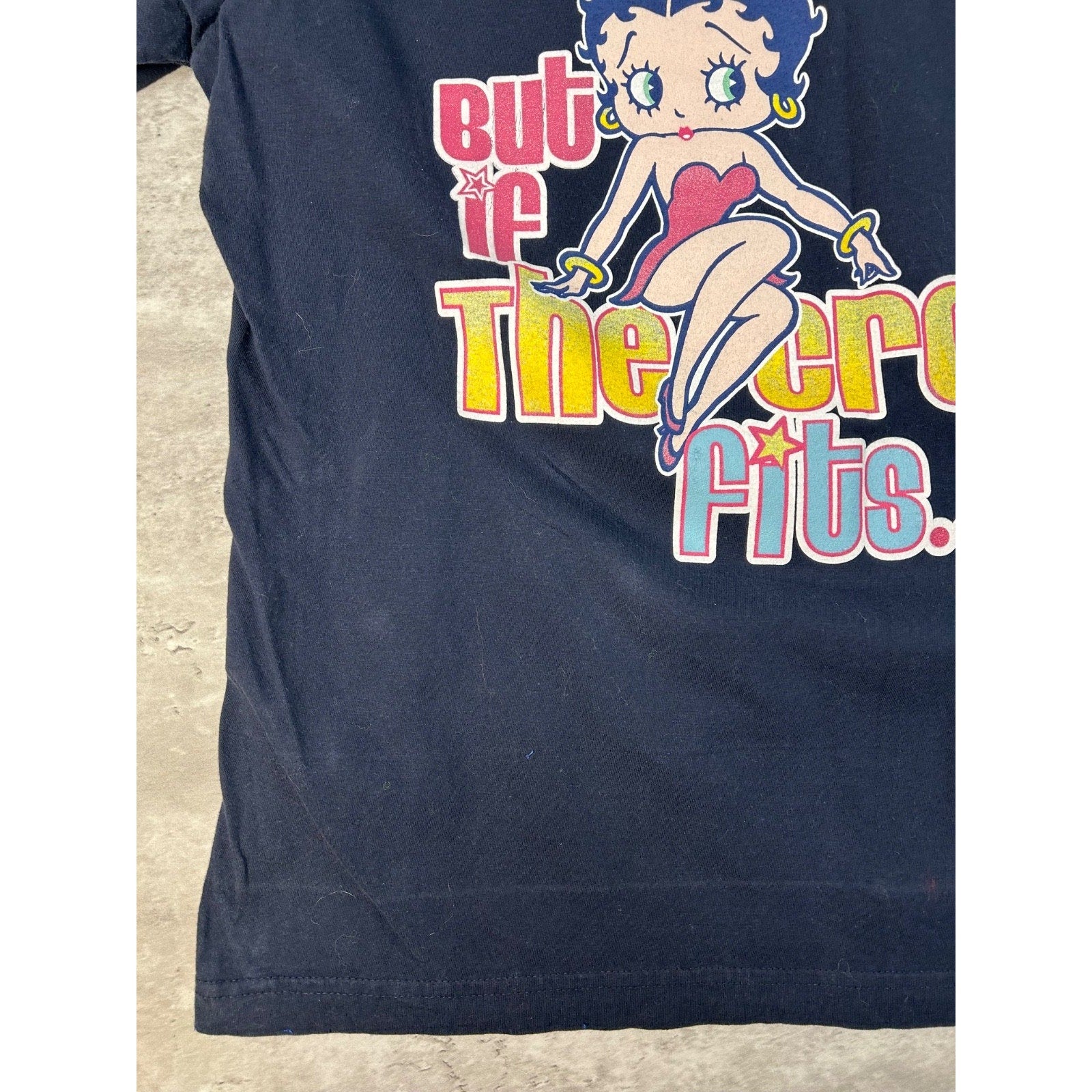 Vintage 2003 Betty Boop Didnt Ask To Be The Queen Cartoon Graphic T-Shirt Sz XL