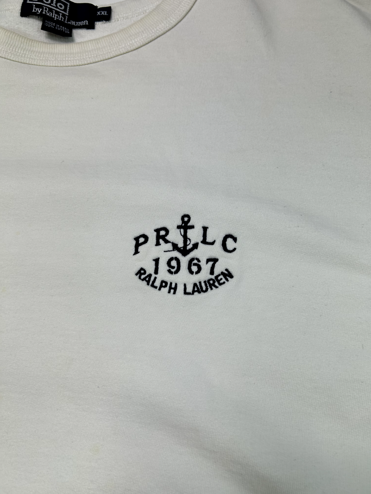 Vintage 90s Polo Ralph Lauren Embroidered Logo Crewneck Sweatshirt Size 2XL