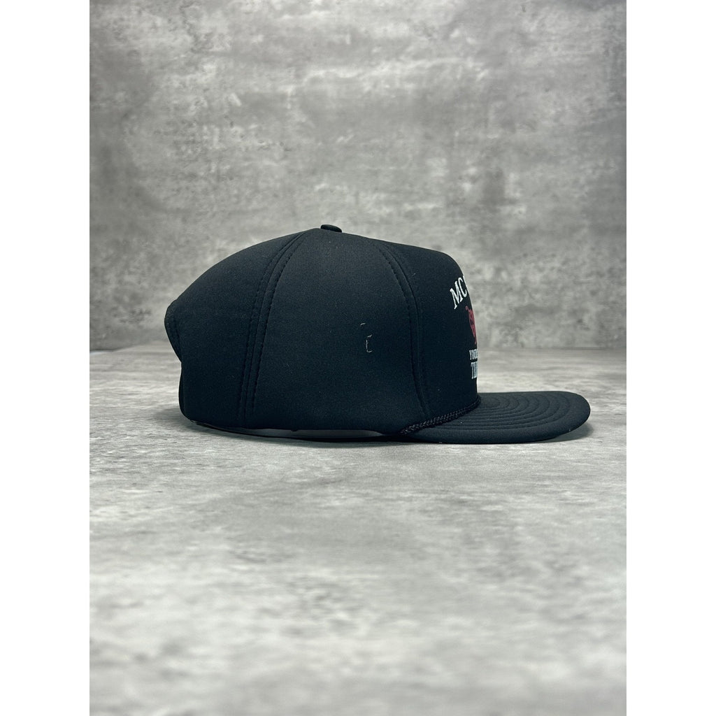 Vintage 90s McGuires Lawnmowers Graphic Spellout Snapback Hat OSFA