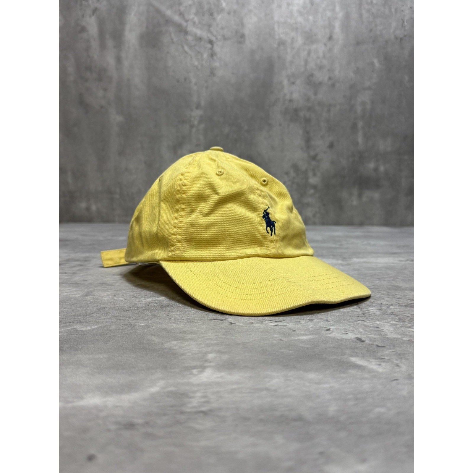 Vintage Polo Ralph Lauren Embroidered Pony Yellow Strapback Hat OSFA