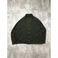 Vintage Basic Editions Single Pocket Plaid Cropped Button Up Shirt Size Large
