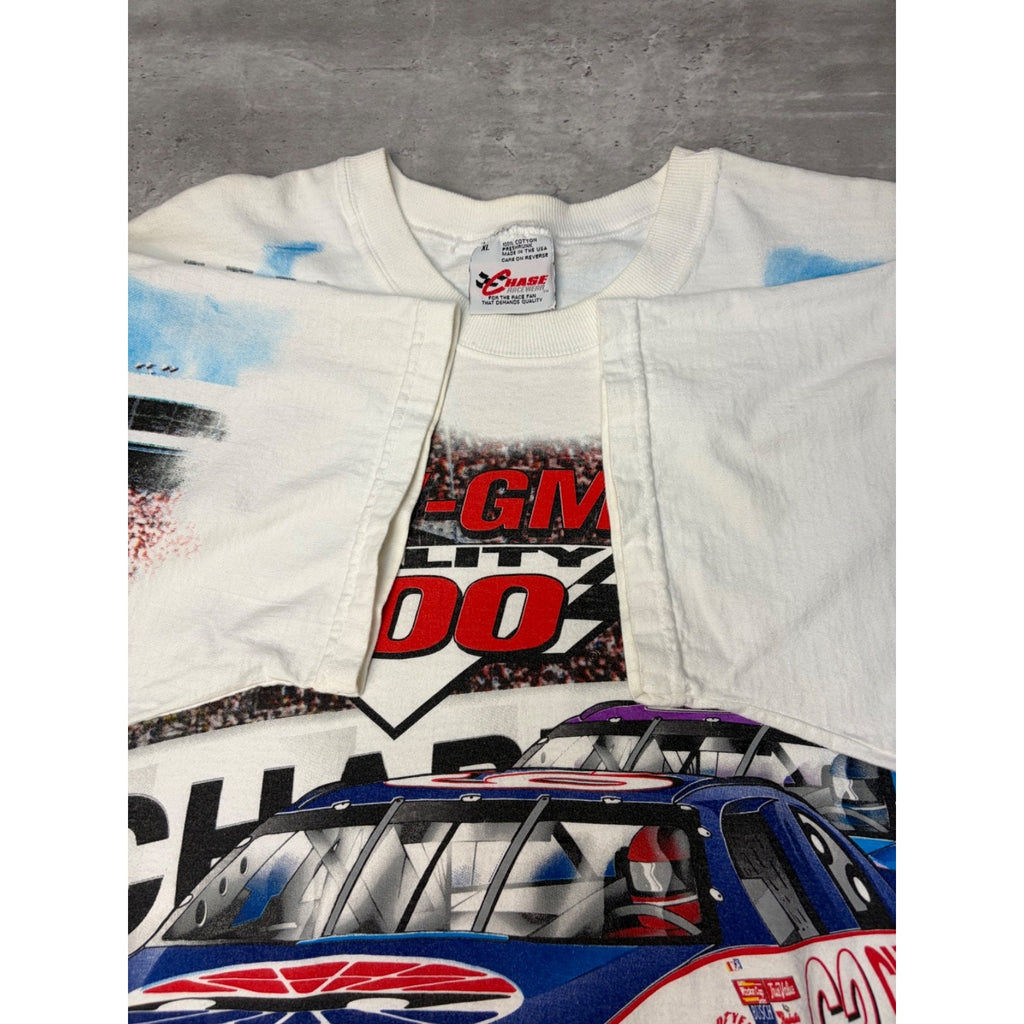 Vintage 1997 Nascar Winston Cup UAW-GM 500 All Over Print T-Shirt Size XL