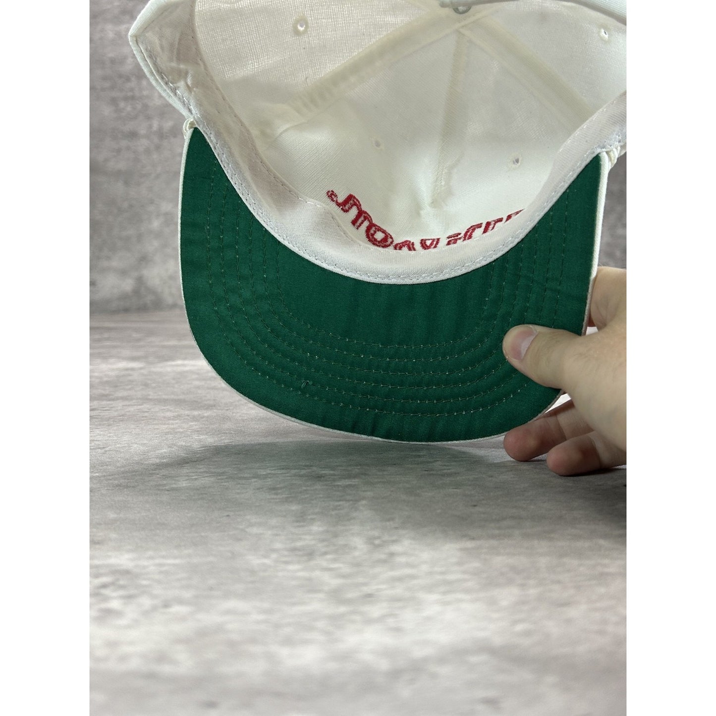 Vintage 80s/90s Wilson Embroidered Spellout Strapback Hat OSFA White