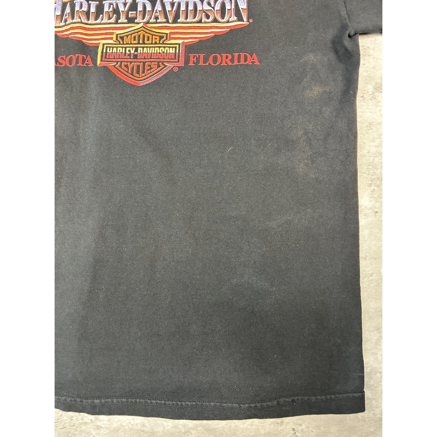 Vintage Harley Davidson American Made Freedom Machine Graphic T-Shirt Size Large