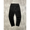 Vintage 90s Levis 550 Red Tab Relaxed Fit Black Denim Pants Size 28