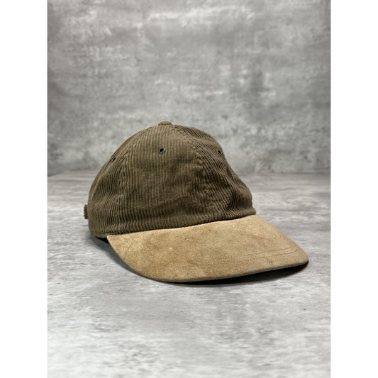 Vintage Blank Corduroy Corduroy Earth Tone Strapback Hat OSFA
