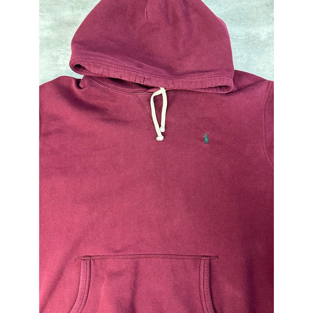 Polo Ralph Lauren Embroidered Pony Hooded Maroon Sweatshirt Size 2XL