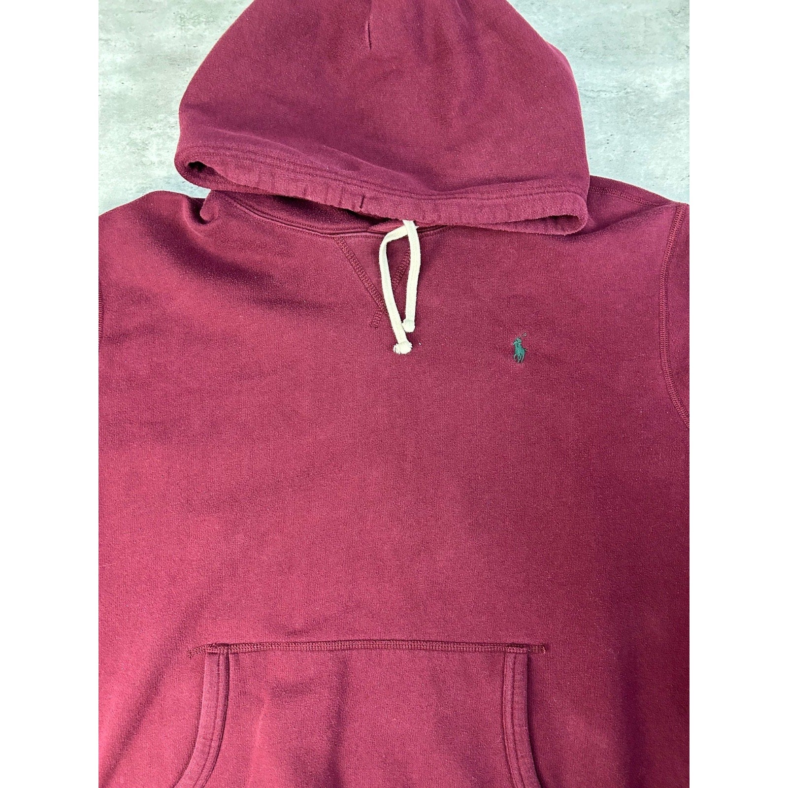 Polo Ralph Lauren Embroidered Pony Hooded Maroon Sweatshirt Size 2XL