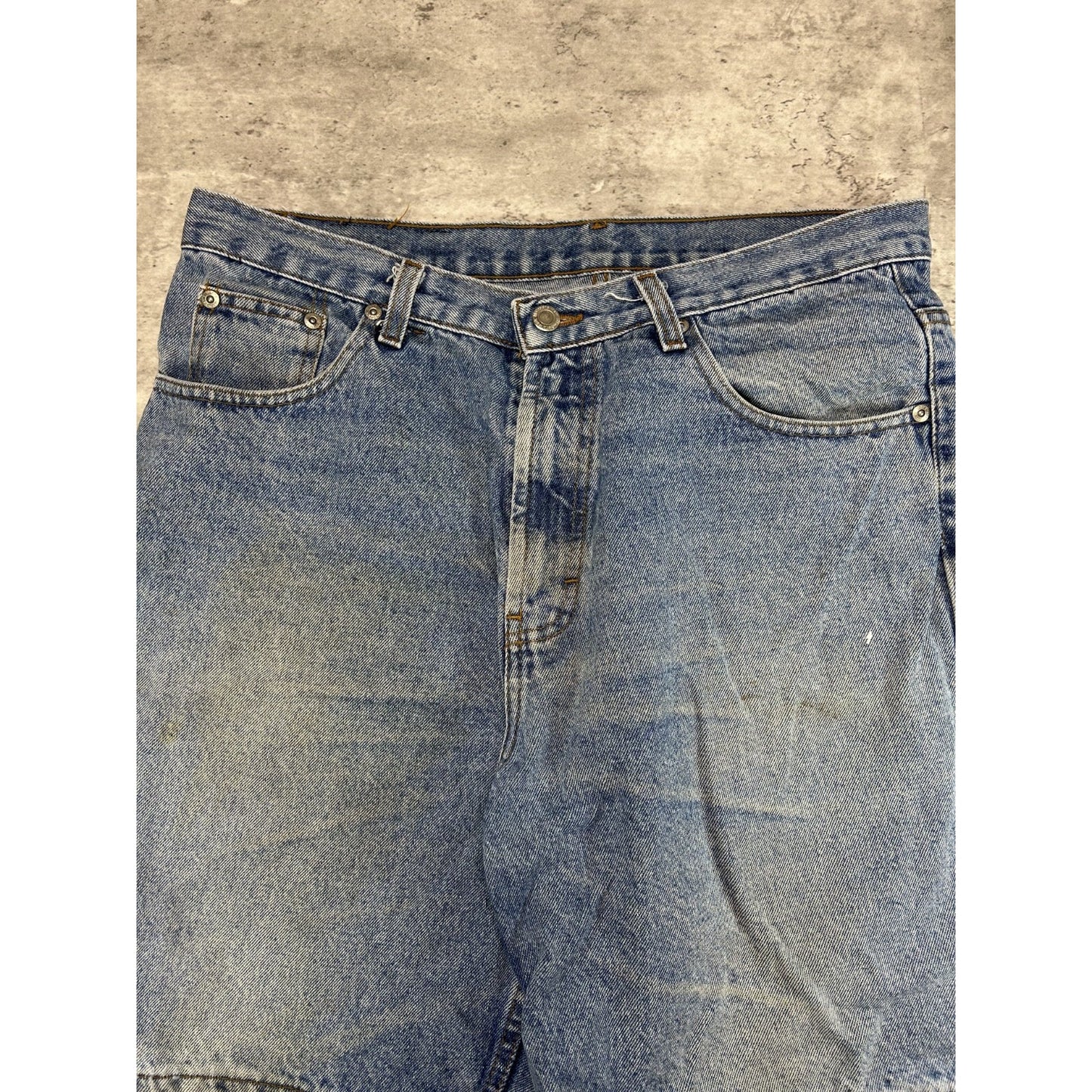 Vintage 90s Members Marks Light Wash Denim Pants Size 35 Blue