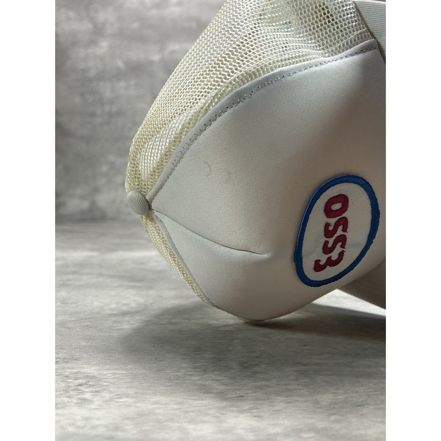 Vintage 80s/90s Esso Gas Embroidered Patch Trucker Snapback Hat OSFA