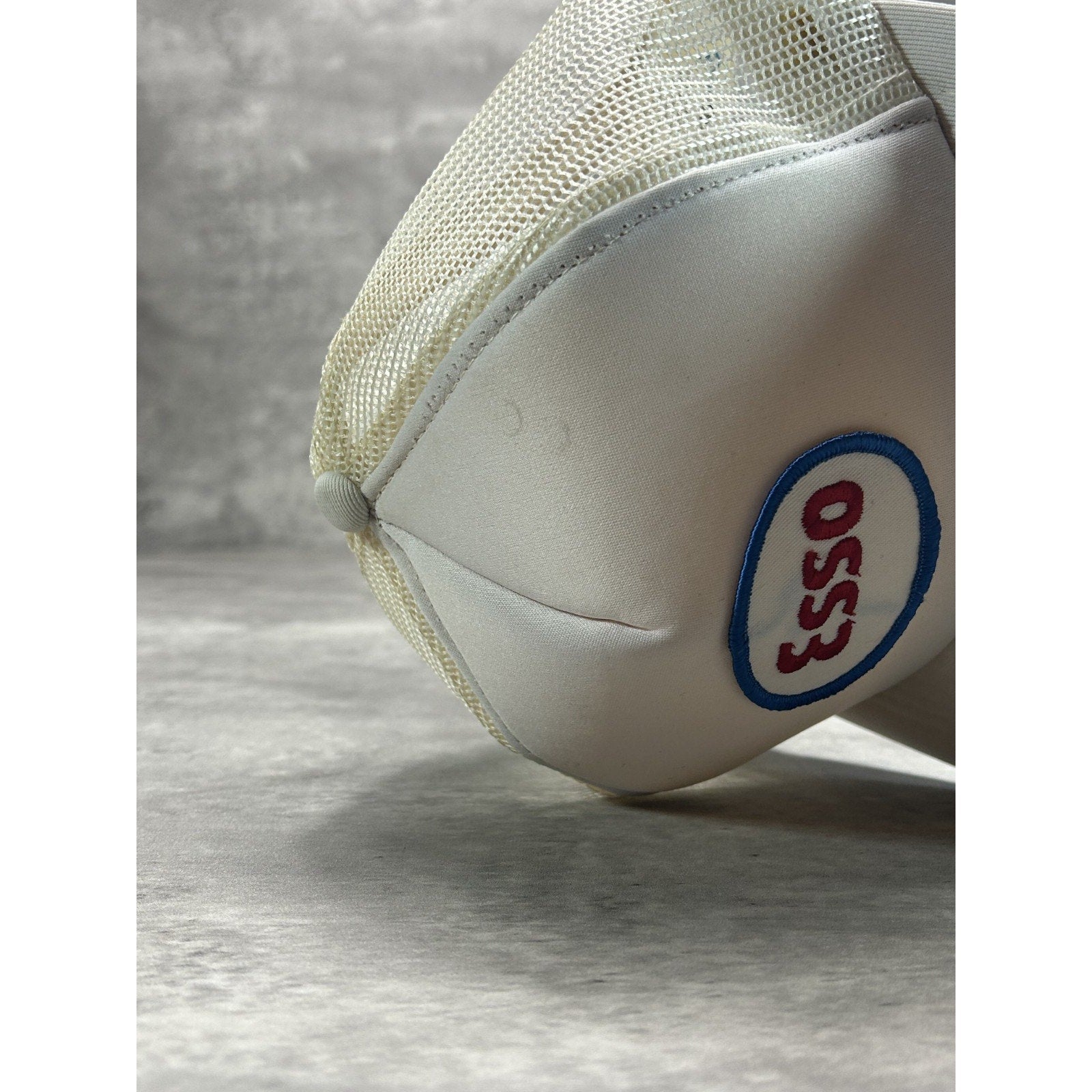 Vintage 80s/90s Esso Gas Embroidered Patch Trucker Snapback Hat OSFA