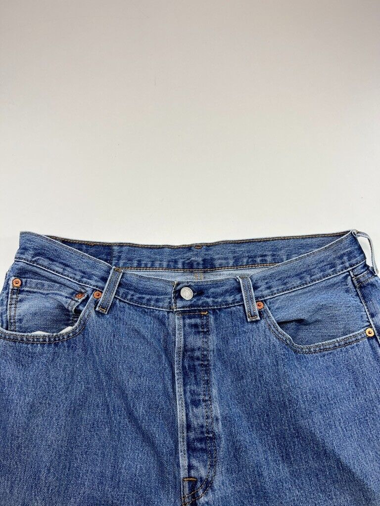 Vintage Levis 501 XX Light Wash Straight Leg Denim Pants Size 36W Blue