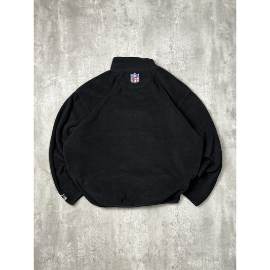 Vintage Pittsburgh Steelers NFL Fleece 1/2 Zip Starter Sweatshirt Size Large