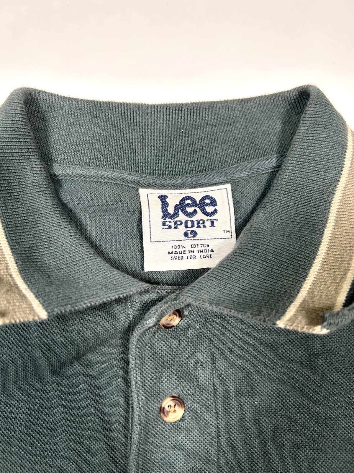 Vintage Green Bay Packers NFL Lee Sport 1/4 Button Up Shirt Size Large Green