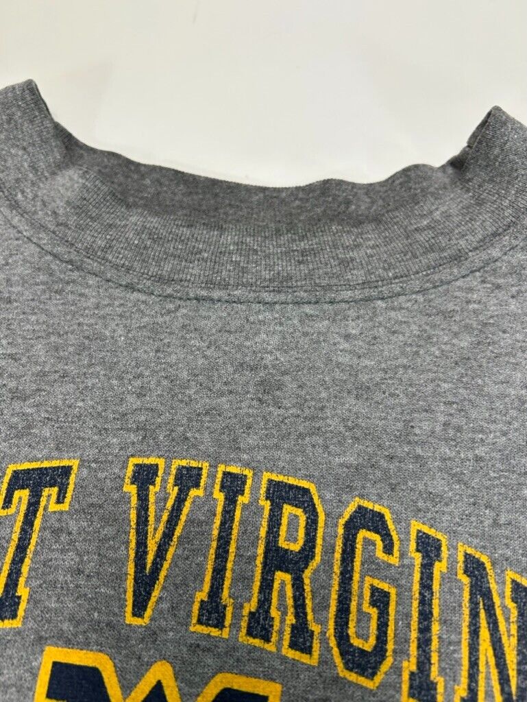 Vintage University of West Virginia NCAA Graphic Spellout Sweatshirt Size XL