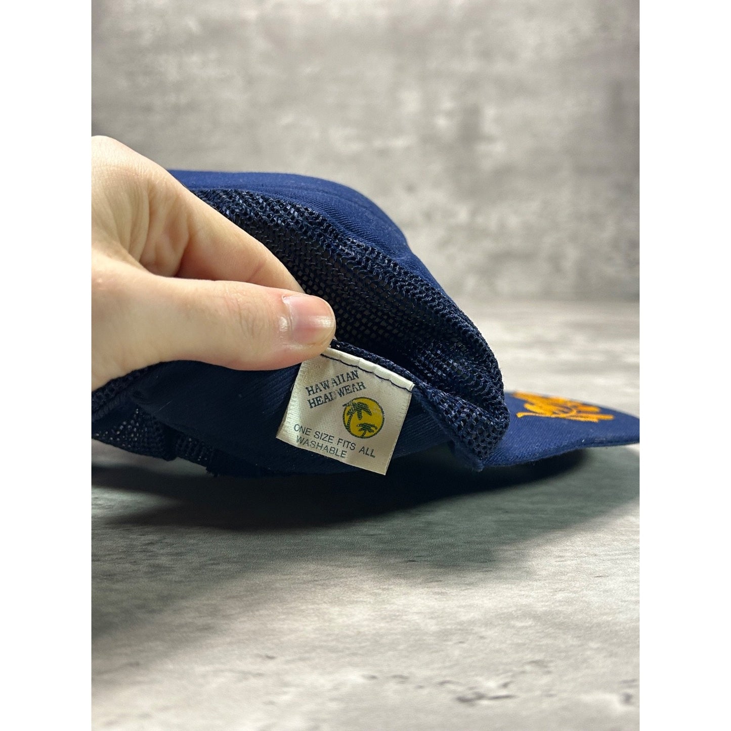 Vintage Hawaii Embroidered Scrambled Eggs Destination Trucker Hat OSFA