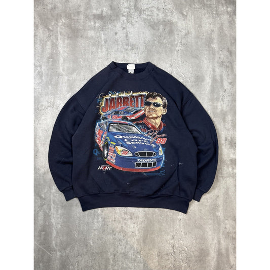 Vintage Dale Jarrett #88 Nascar Racing Big Graphic Crewneck Sweatshirt Size 2XL