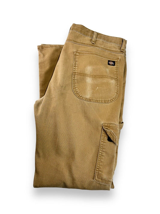 Dickies Flex Canvas Workwear Cargo Pants Size 38 Beige