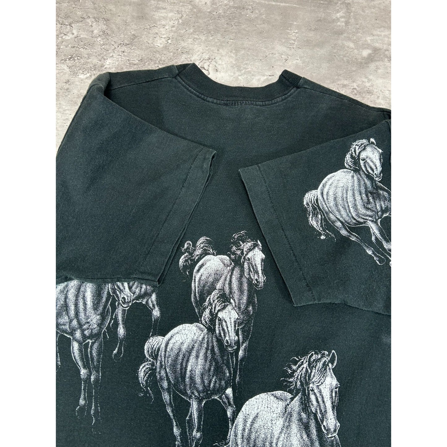 Vintage 1991 Frankenmuth Michigan Horse Equestrian Graphic T-Shirt Size XL