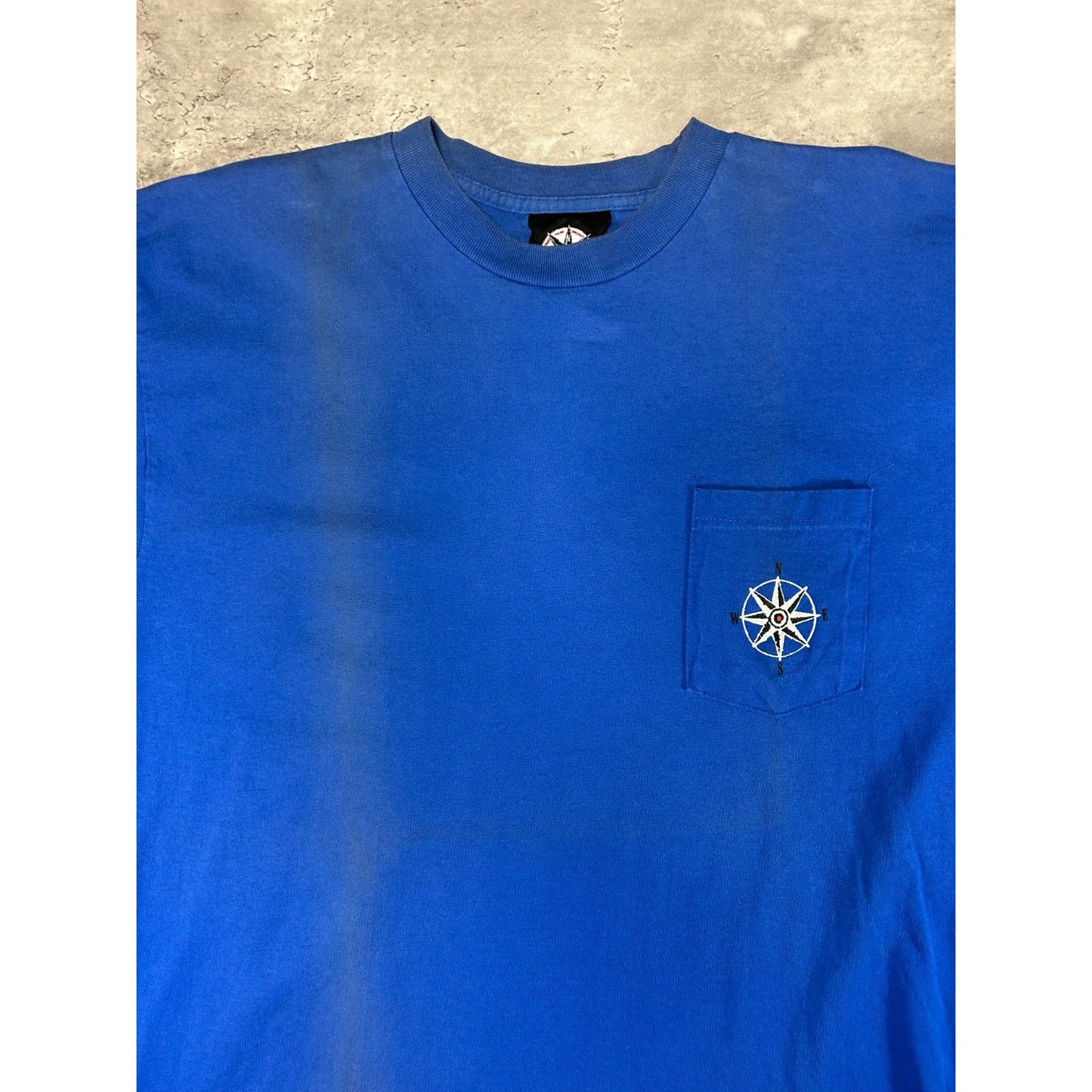 Vintage 90s Make The Run Skiing Graphic T-Shirt Size Large Blue