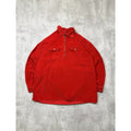 VTG Marlboro Unlimited Corduroy Long Sleeve 1/4 Zip Collared Shirt Size Large